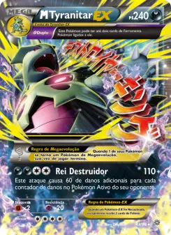 Carta M Tyranitar EX da coleção Ancient Origins
