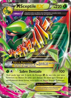 Carta M Sceptile EX da coleção Ancient Origins