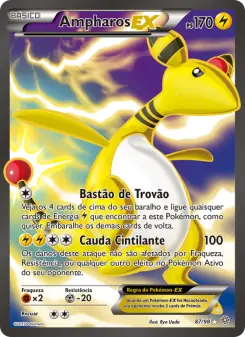 Carta Ampharos EX da coleção Ancient Origins
