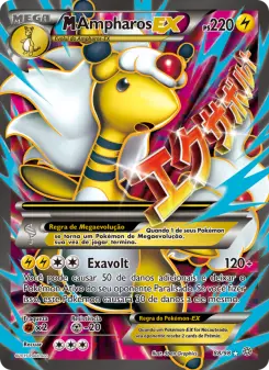 Carta M Ampharos EX da coleção Ancient Origins