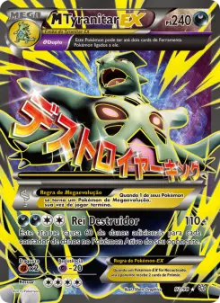 Carta M Tyranitar EX da coleção Ancient Origins