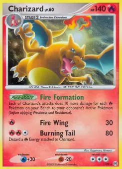 Carta Charizard da coleção Arceus