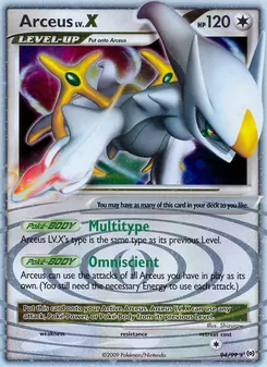 Carta Arceus LV.X
