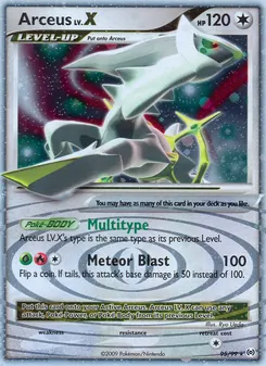 Carta Arceus LV.X
