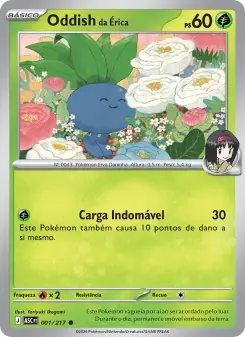 Carta Erika's Oddish da coleção Ascended Heroes