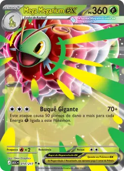 Carta Mega Meganium ex da coleção Ascended Heroes