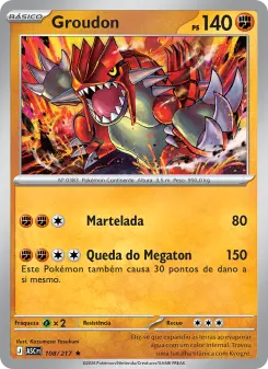 Carta Groudon da coleção Ascended Heroes