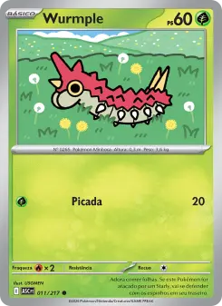 Carta Wurmple da coleção Ascended Heroes