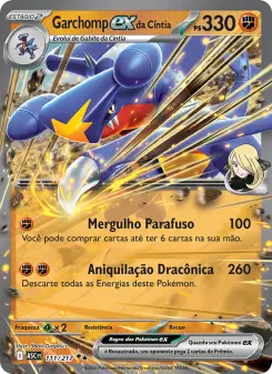 Carta Cynthia's Garchomp ex da coleção Ascended Heroes