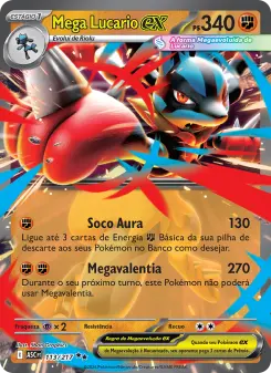 Carta Mega Lucario ex da coleção Ascended Heroes
