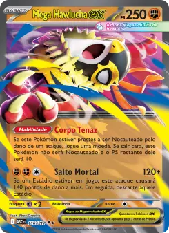 Carta Mega Hawlucha ex da coleção Ascended Heroes