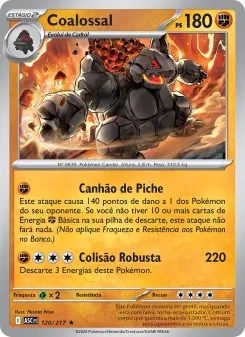 Carta Coalossal da coleção Ascended Heroes
