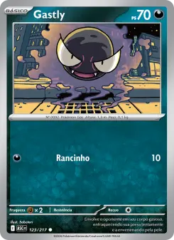 Carta Gastly da coleção Ascended Heroes