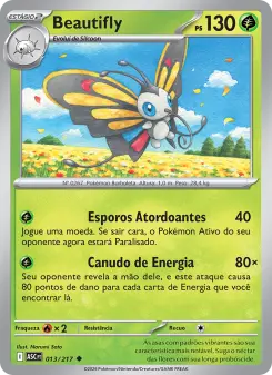 Carta Beautifly da coleção Ascended Heroes