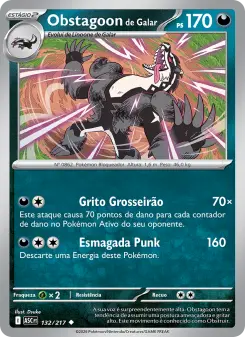 Carta Galarian Obstagoon da coleção Ascended Heroes
