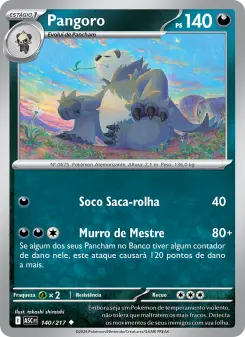 Carta Pangoro da coleção Ascended Heroes