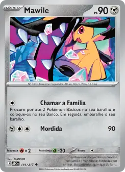 Carta Mawile da coleção Ascended Heroes