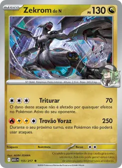 Carta N's Zekrom da coleção Ascended Heroes