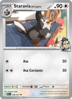 Carta Larry's Staravia da coleção Ascended Heroes
