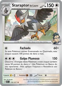 Carta Larry's Staraptor da coleção Ascended Heroes
