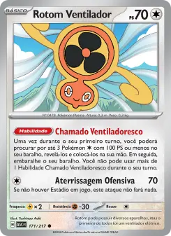 Carta Fan Rotom da coleção Ascended Heroes