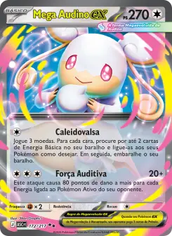 Carta Mega Audino ex da coleção Ascended Heroes