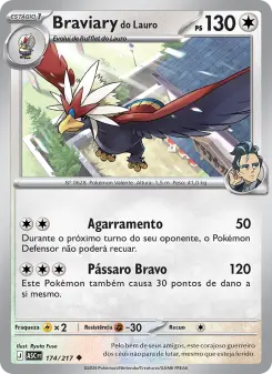 Carta Larry's Braviary da coleção Ascended Heroes