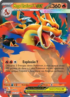 Carta Mega Charizard Y ex da coleção Ascended Heroes