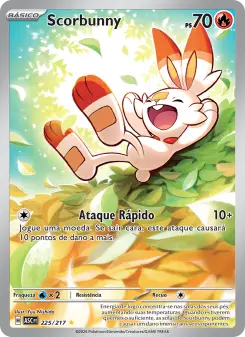 Carta Scorbunny da coleção Ascended Heroes