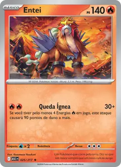 Carta Entei da coleção Ascended Heroes