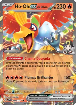 Carta Ethan's Ho-Oh ex da coleção Ascended Heroes