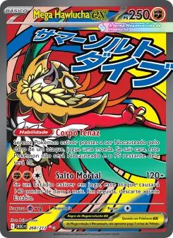 Carta Mega Hawlucha ex da coleção Ascended Heroes