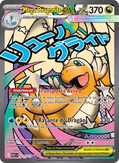 Carta Mega Dragonite ex da coleção Ascended Heroes