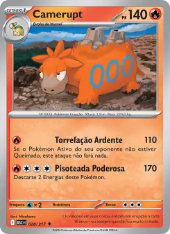 Carta Camerupt da coleção Ascended Heroes