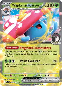 Carta Erika's Vileplume ex da coleção Ascended Heroes