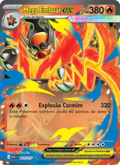 Carta Mega Emboar ex da coleção Ascended Heroes