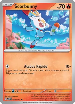 Carta Scorbunny da coleção Ascended Heroes