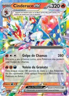 Carta Cinderace ex da coleção Ascended Heroes