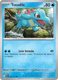Carta Totodile da coleção Ascended Heroes