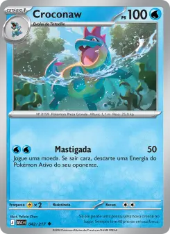 Carta Croconaw da coleção Ascended Heroes