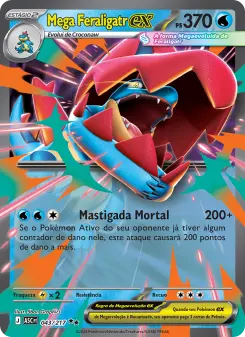 Carta Mega Feraligatr ex da coleção Ascended Heroes