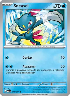 Carta Sneasel da coleção Ascended Heroes