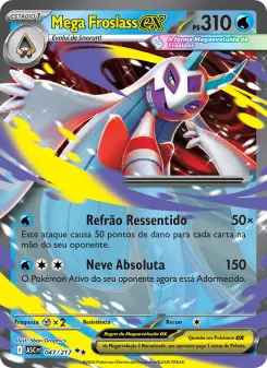 Carta Mega Froslass ex da coleção Ascended Heroes