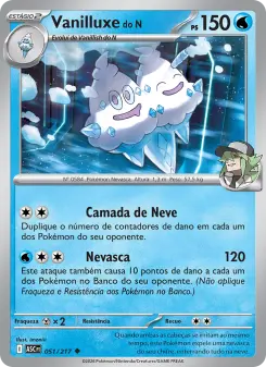 Carta N's Vanilluxe da coleção Ascended Heroes