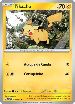 Carta Pikachu da coleção Ascended Heroes