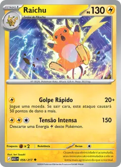 Carta Raichu da coleção Ascended Heroes