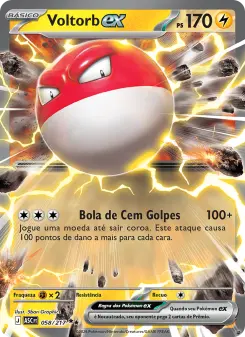Carta Voltorb ex da coleção Ascended Heroes