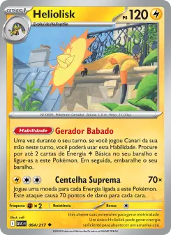Carta Heliolisk da coleção Ascended Heroes