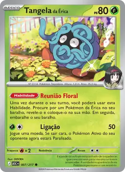 Carta Erika's Tangela da coleção Ascended Heroes