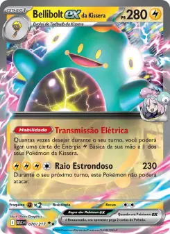Carta Iono's Bellibolt ex da coleção Ascended Heroes